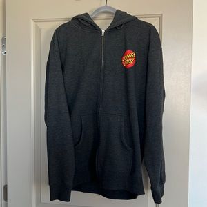 Santa Cruz Skateboards Zip Up Hoodie